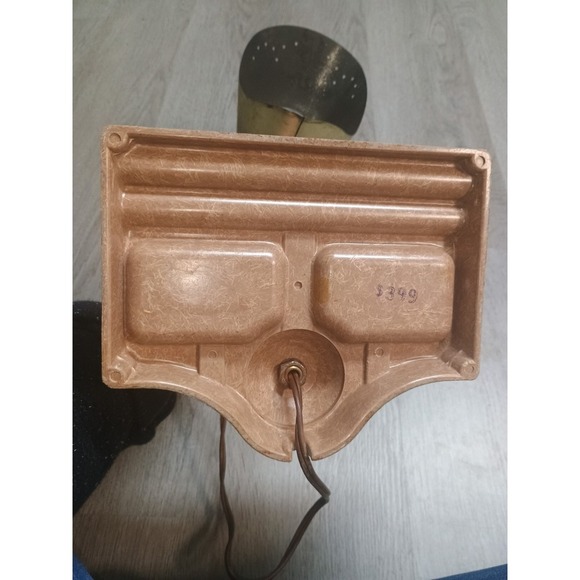 Vintage Mod Century Desk Lamp Organizer Tray Metal Shade - Picture 4 of 8